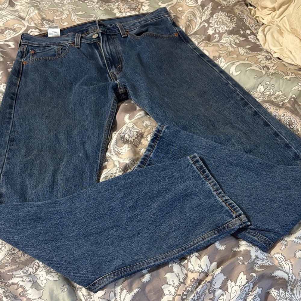 Levi's Dark Blue Straight Jeans